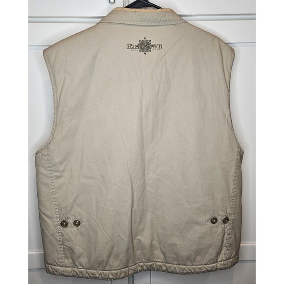 Ruff Hewn Well Worn Utility Vest Men's Size L Quilted Insulated Fishing Hunting - Picture 2 of 4
